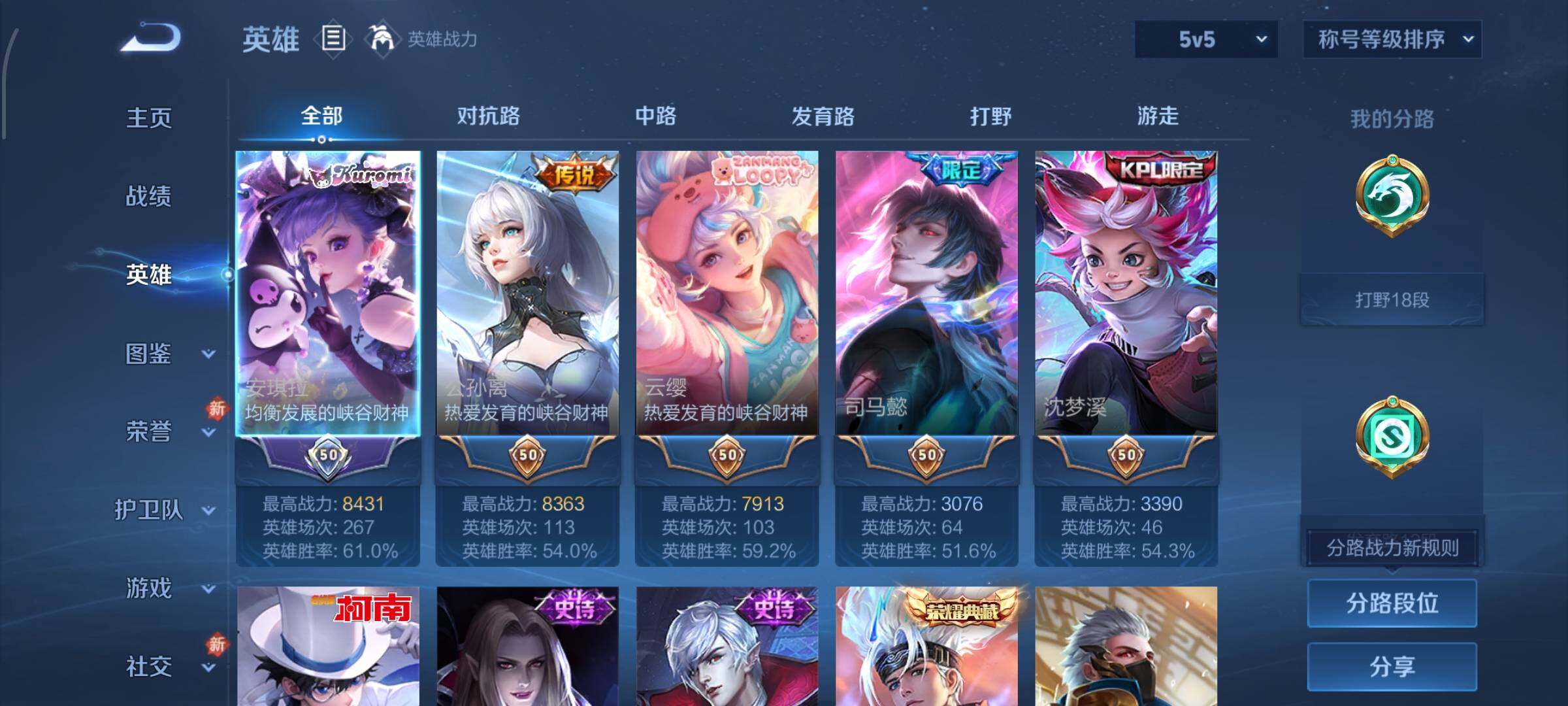 WZCMW4163674王者荣耀账号详情图3