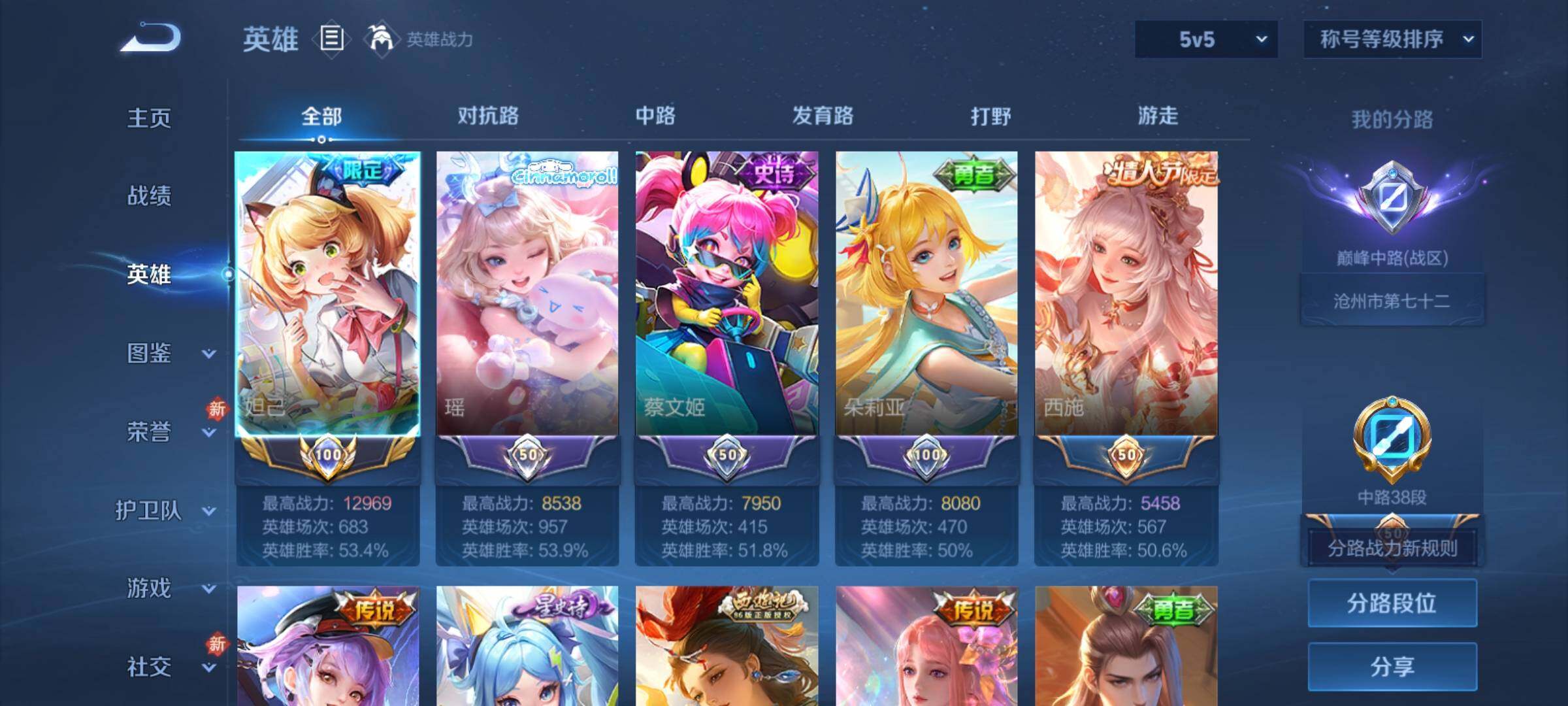 WZCMY4160976王者荣耀账号详情图3 WZCMY4160976王者荣耀账号详情图3