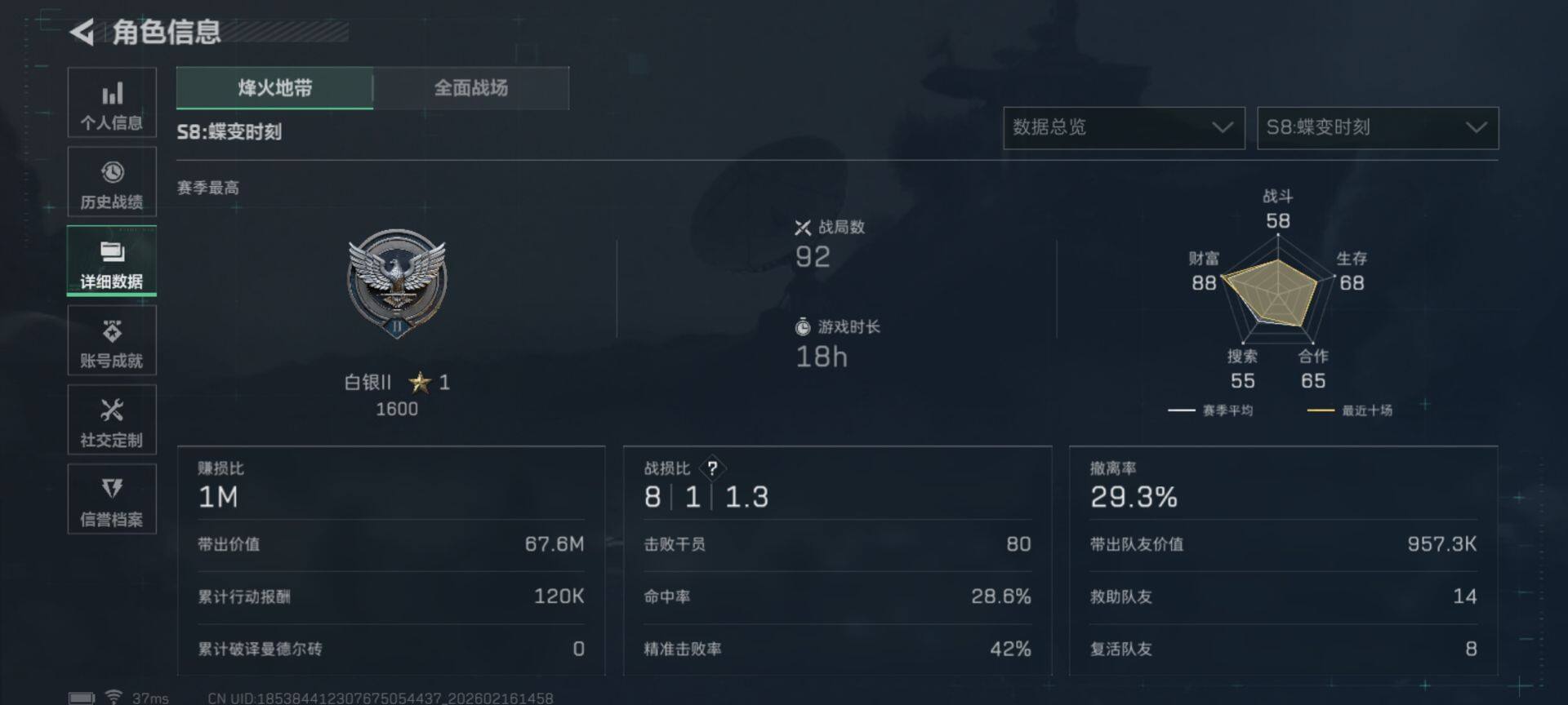 SJZEY445290三角洲行动账号详情图5