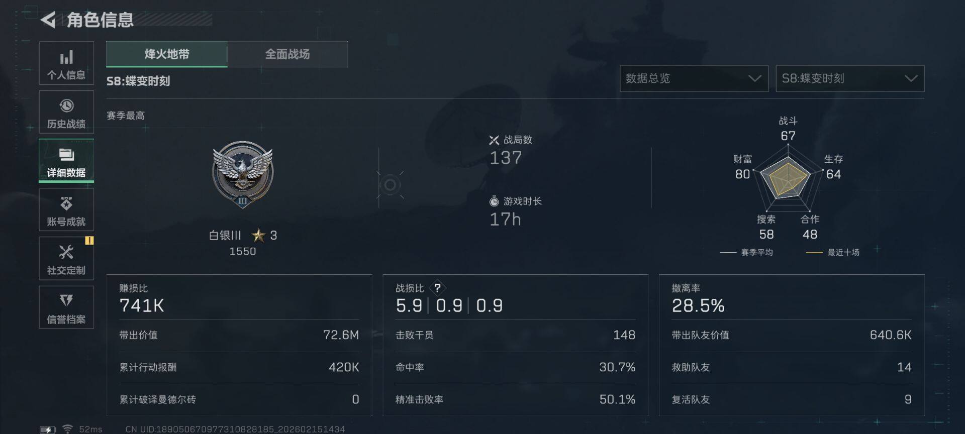 SJZEY445328三角洲行动账号详情图5