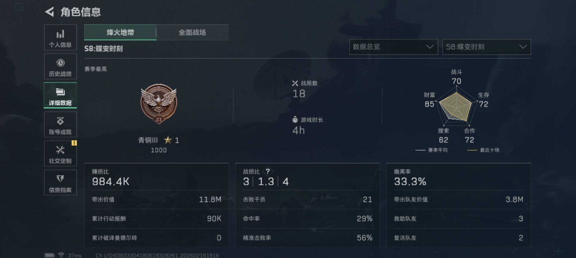 SJZEY445511三角洲行动账号详情图7