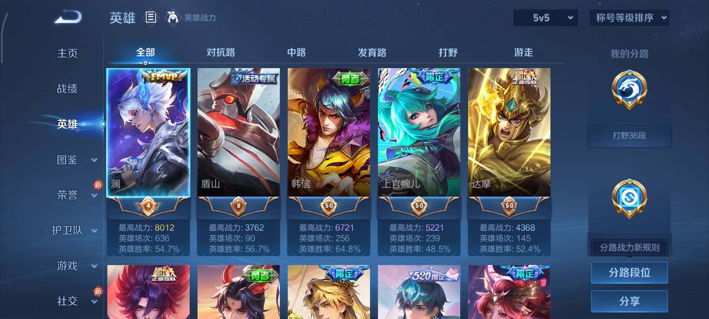 WZCMW4163988王者荣耀账号详情图3