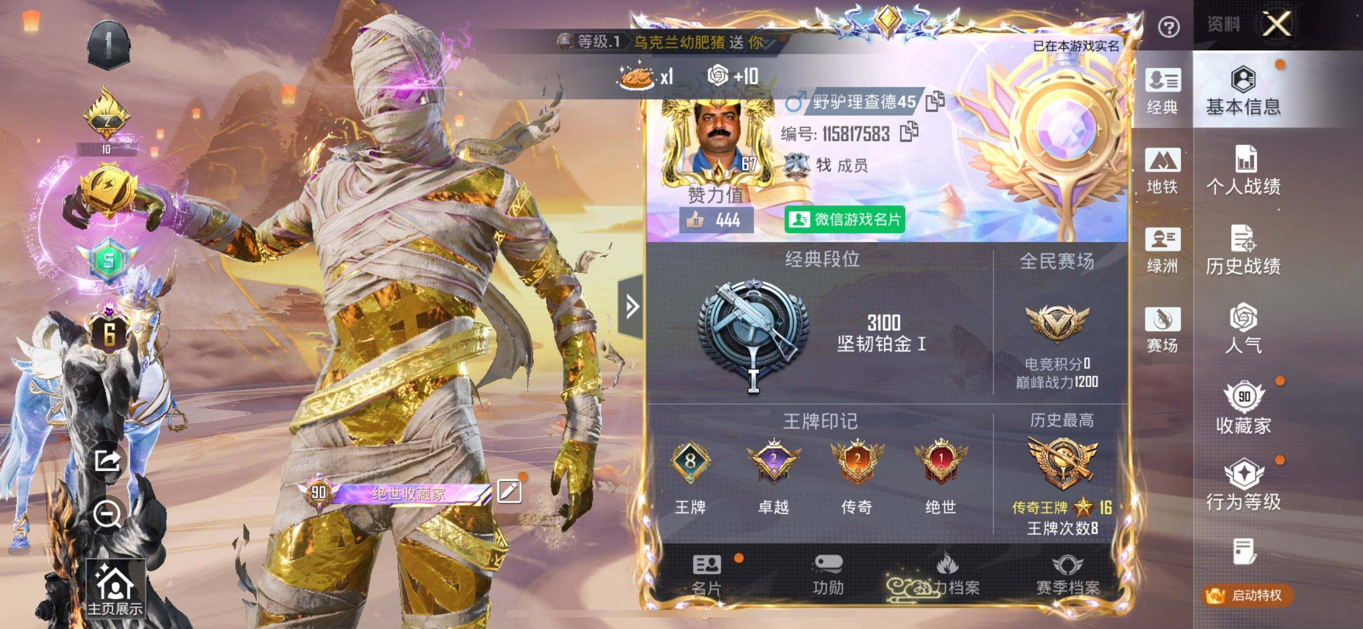 HPCMW4103949和平精英账号详情图2