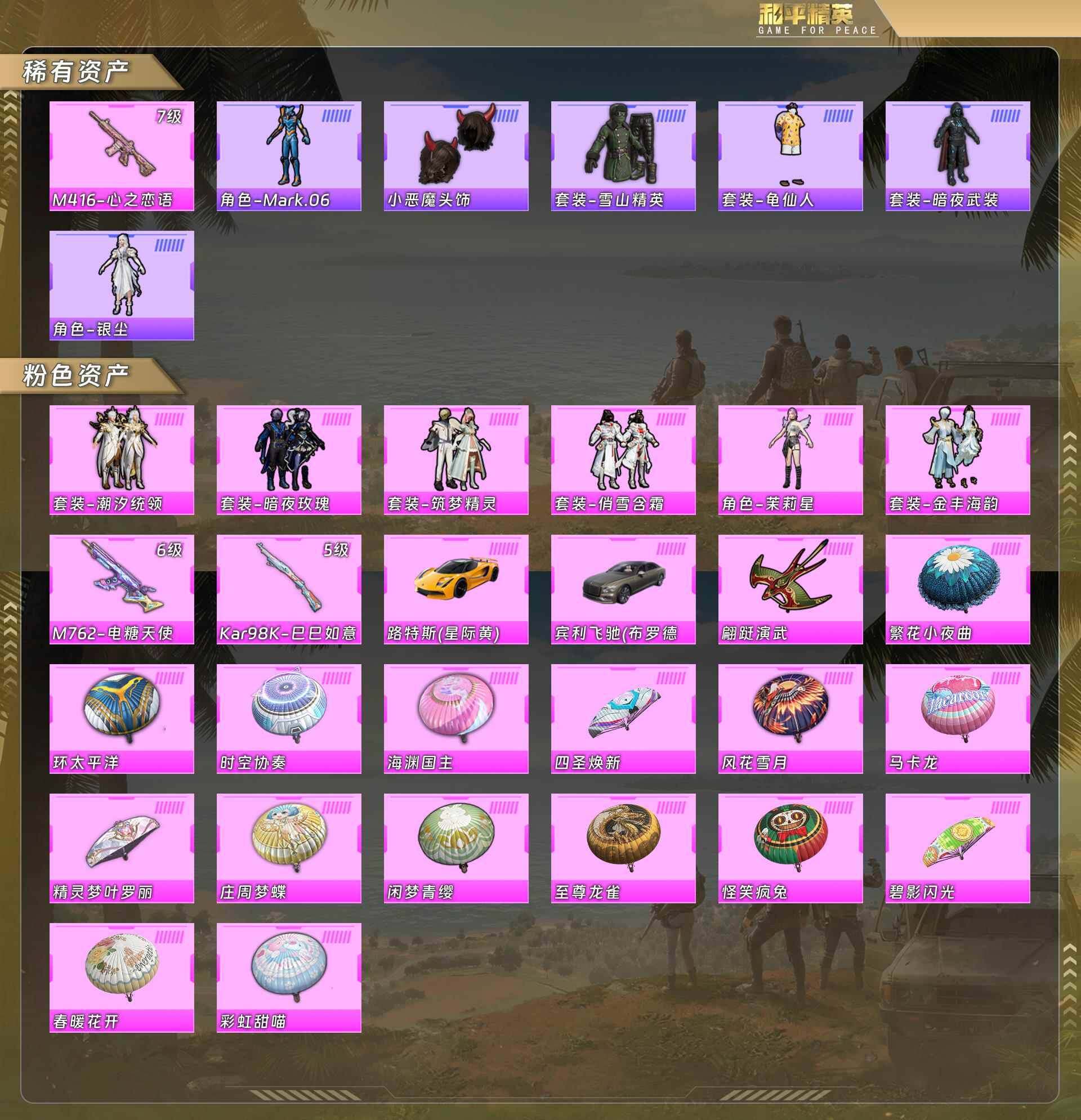 HPQM4103367和平精英账号详情图5