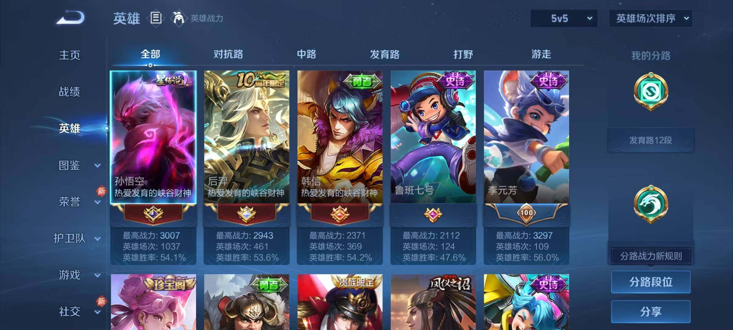 WZJZ4191932王者荣耀账号详情图6