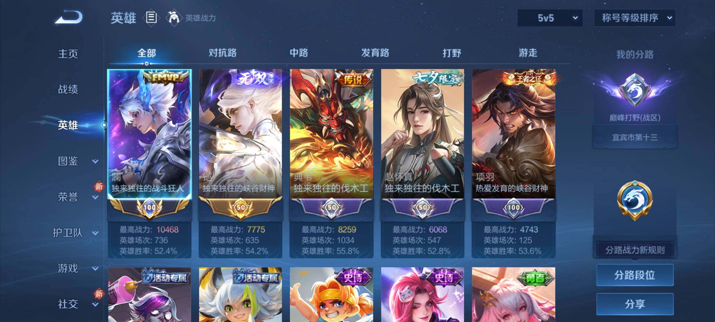 WZCMY4165640王者荣耀账号详情图3