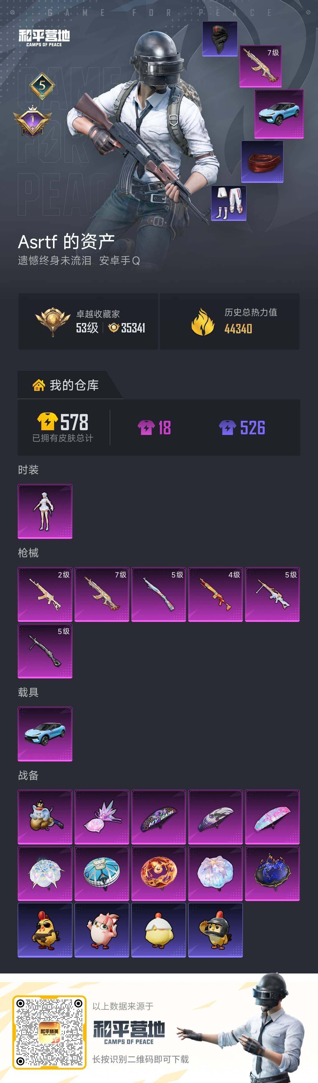 HPQM4100922和平精英账号详情图7