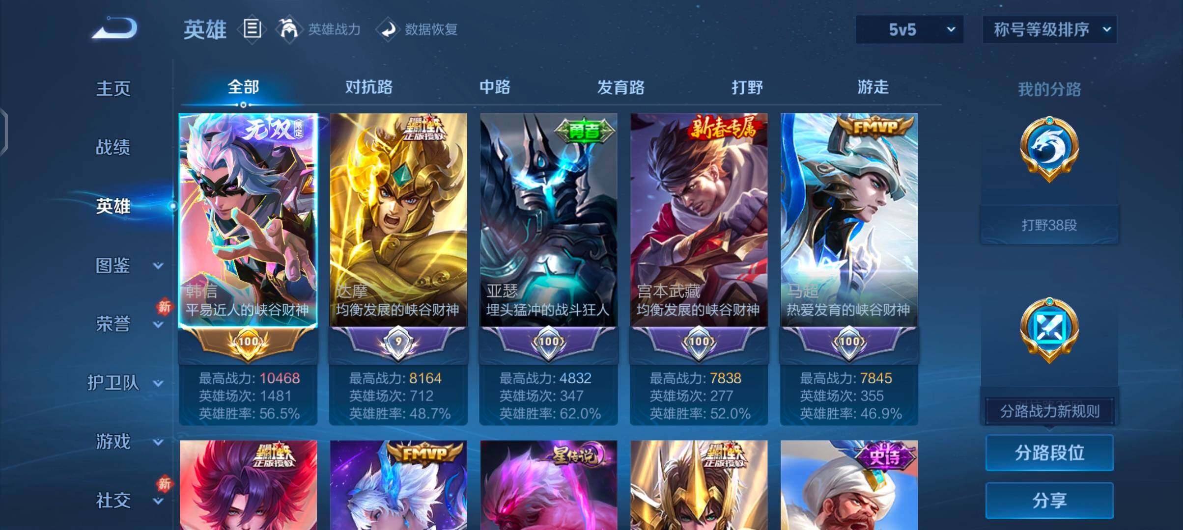 WZCMW4165687王者荣耀账号详情图3 WZCMW4165687王者荣耀账号详情图3