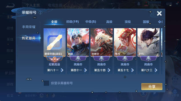 WZCMW4165930王者荣耀账号详情图9