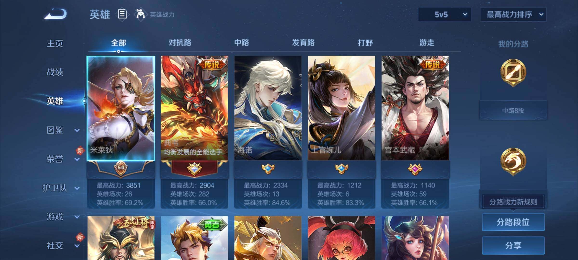 WZCMY4167248王者荣耀账号详情图3 WZCMY4167248王者荣耀账号详情图3