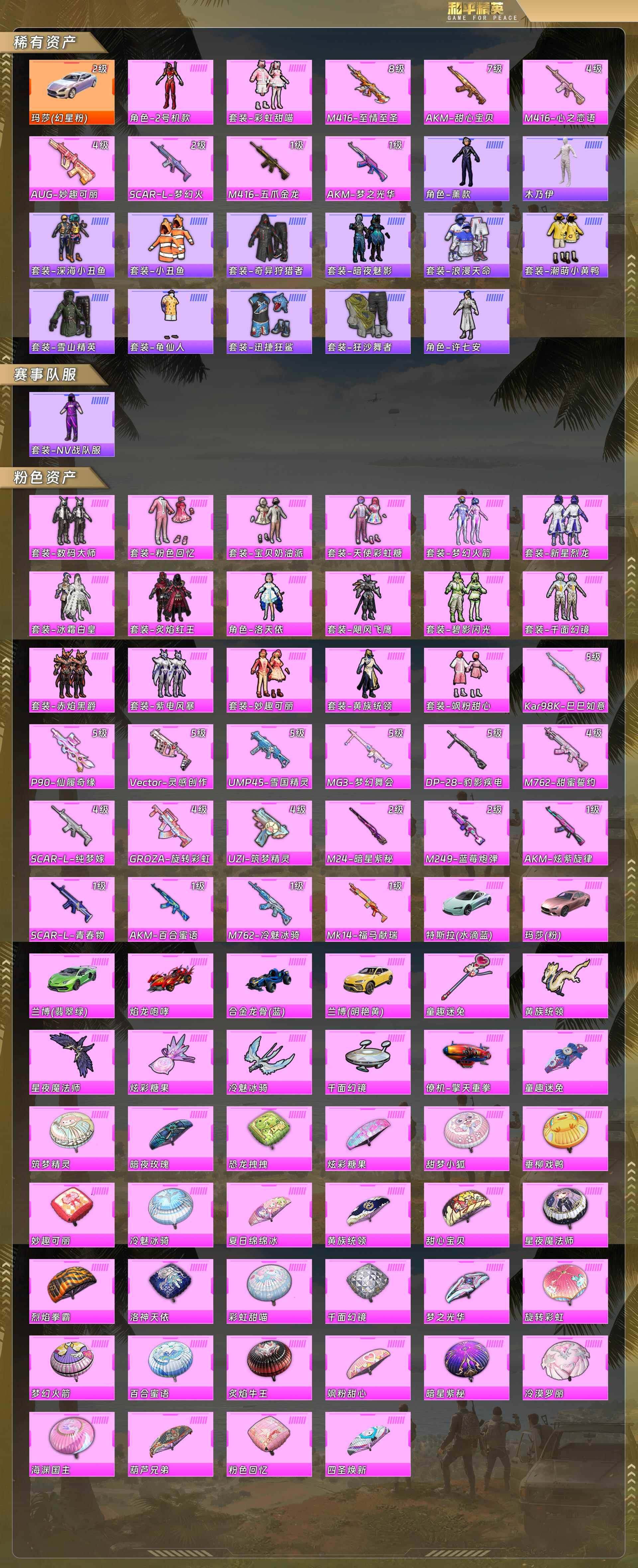 HPQM4107063和平精英账号详情图5 HPQM4107063和平精英账号详情图5