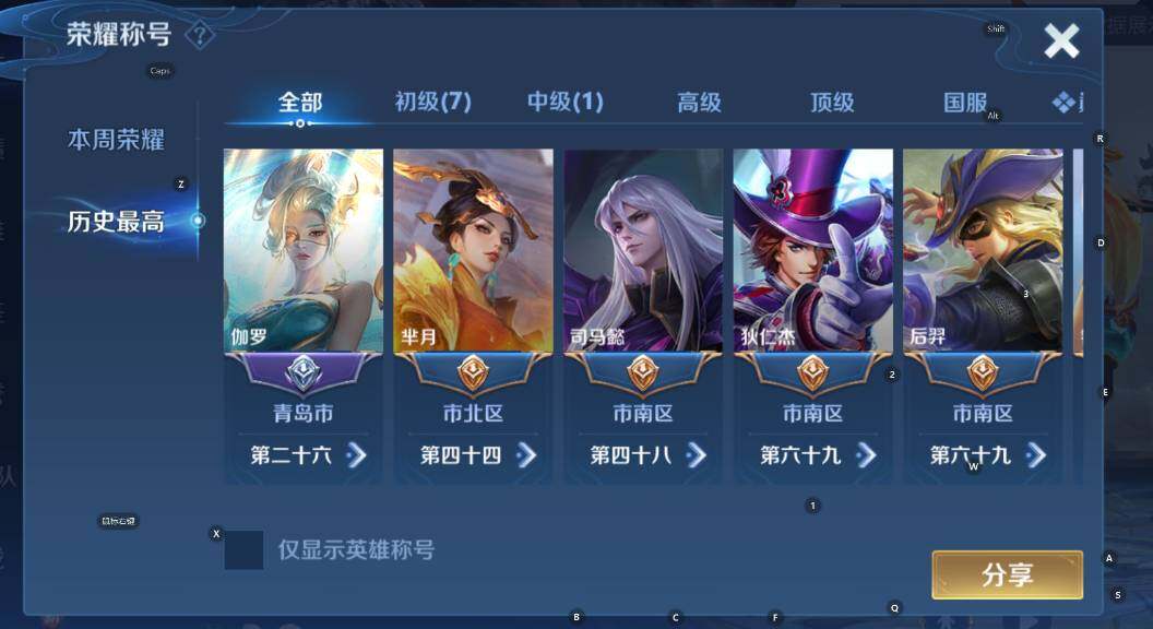 WZCMW4170520王者荣耀账号详情图8