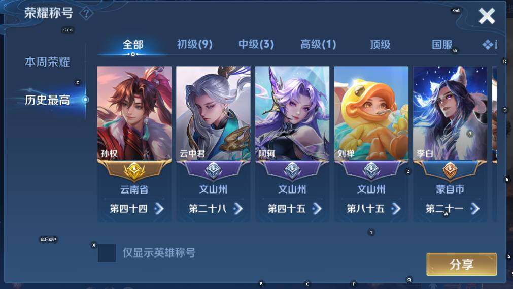 WZCMW4170522王者荣耀账号详情图9