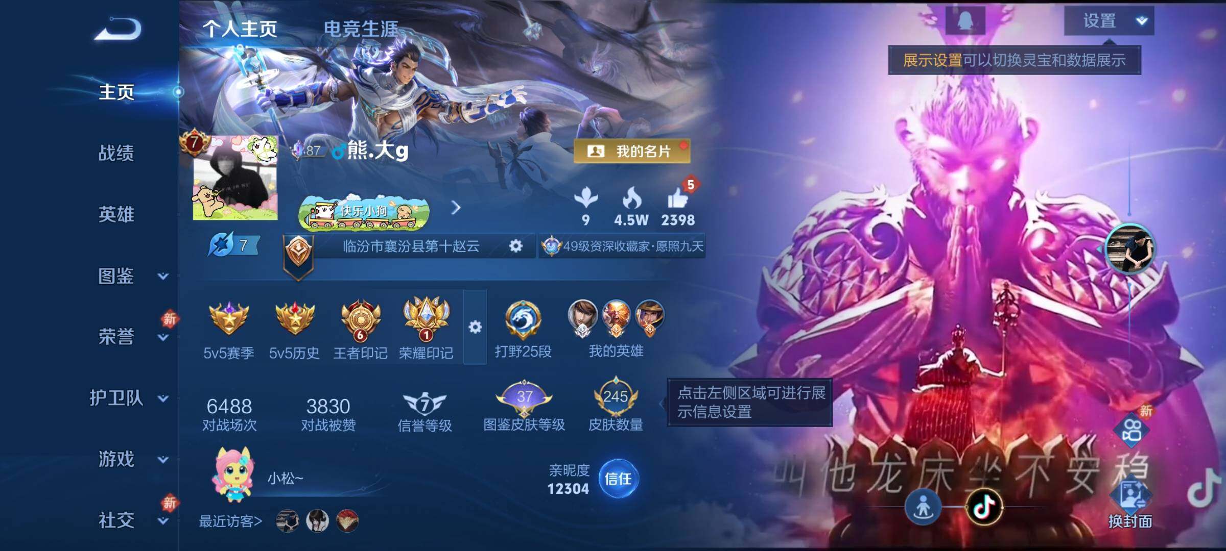 WZCMW4175541王者荣耀账号详情图2