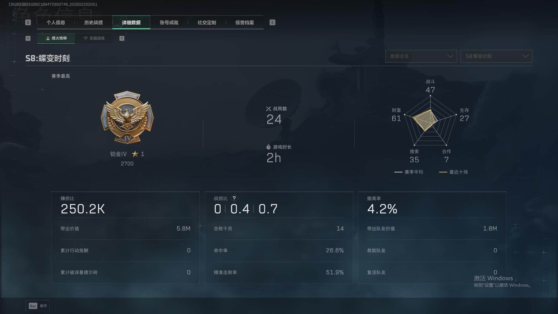 SJZQM452326三角洲行动账号详情图9