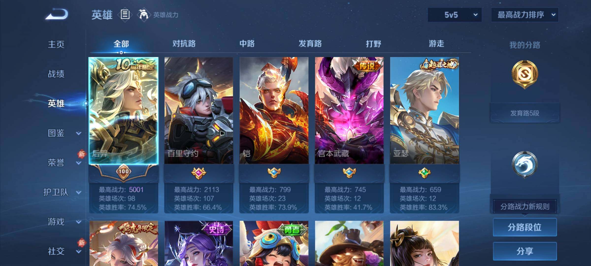 WZCMY4176790王者荣耀账号详情图3 WZCMY4176790王者荣耀账号详情图3