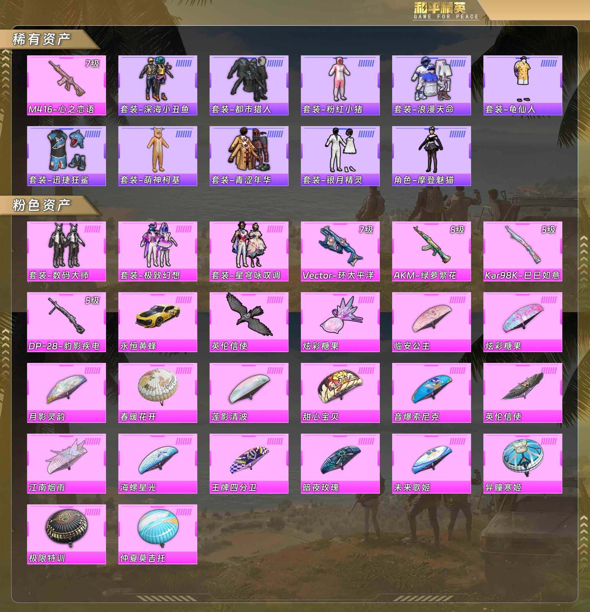 HPQM4106928和平精英账号详情图5