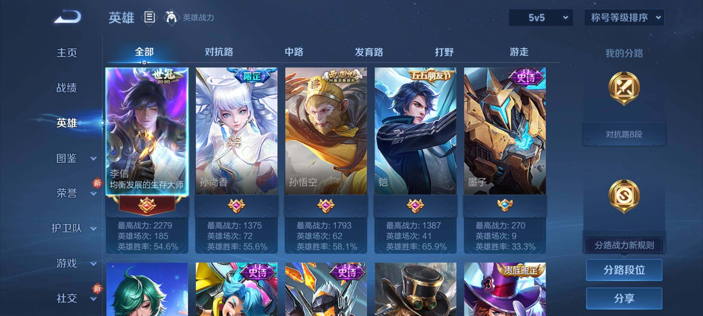 WZCMW4180618王者荣耀账号详情图3