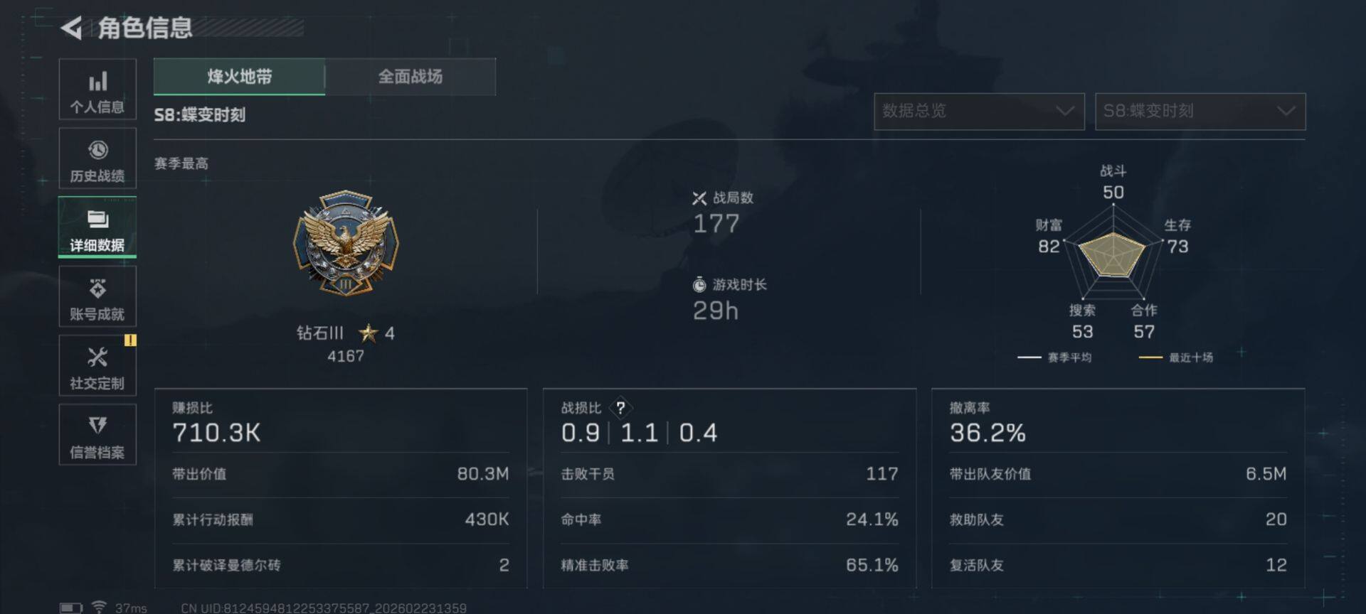 SJZEY450602三角洲行动账号详情图19