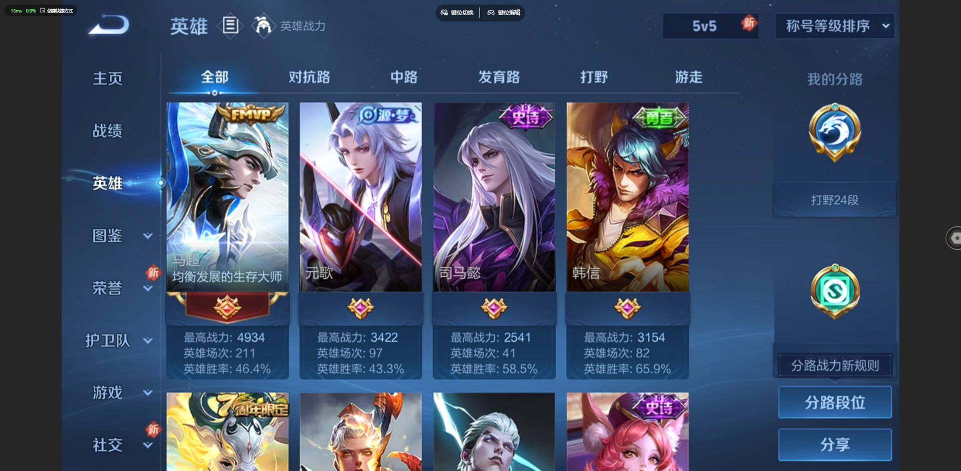 WZCMW4190077王者荣耀账号详情图6