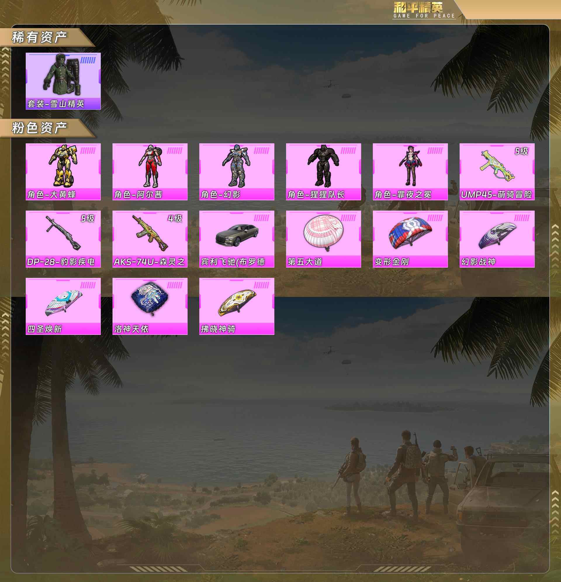 HPCMW4113336和平精英账号详情图4