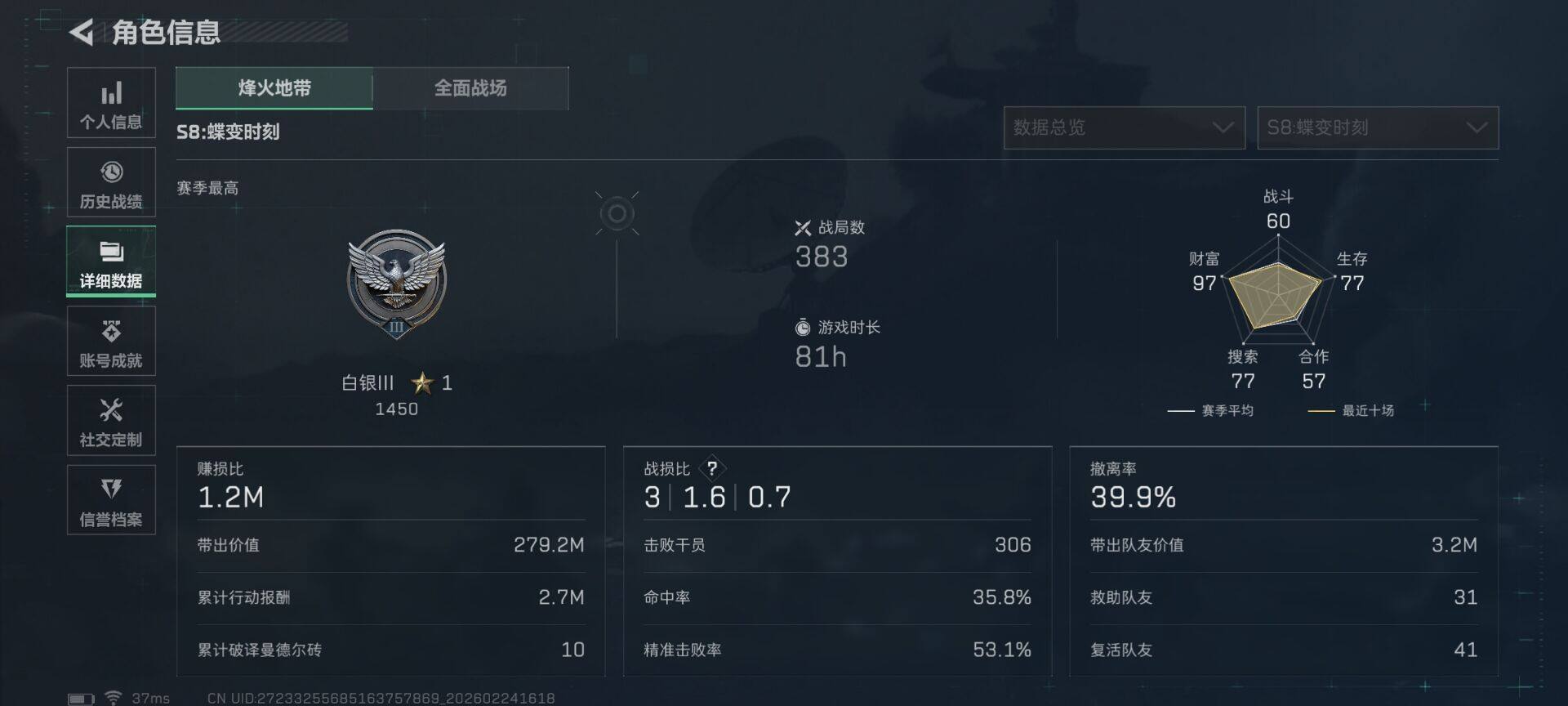 SJZQM452724三角洲行动账号详情图26