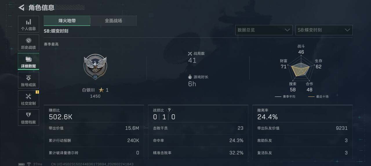 SJZQM452745三角洲行动账号详情图7 SJZQM452745三角洲行动账号详情图7