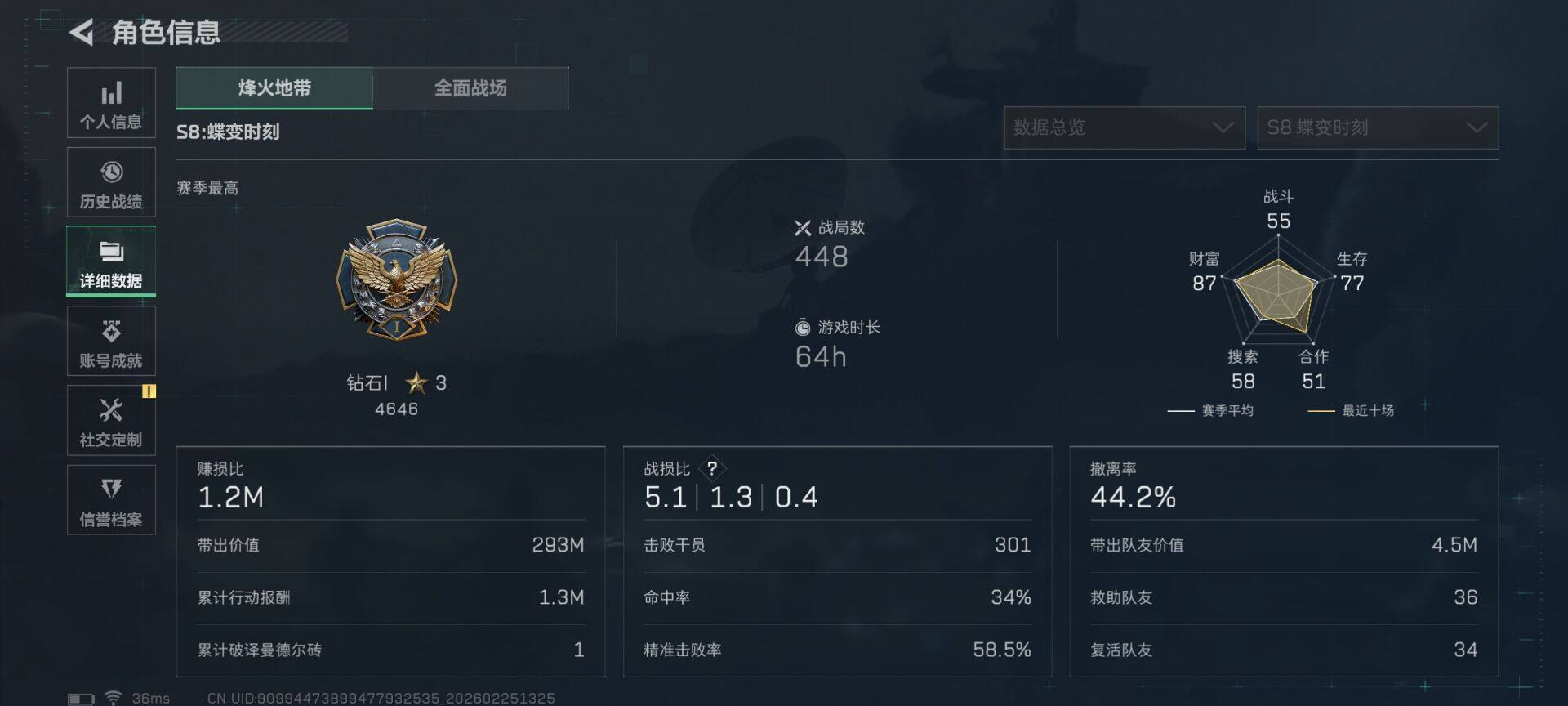 SJZQM453133三角洲行动账号详情图6