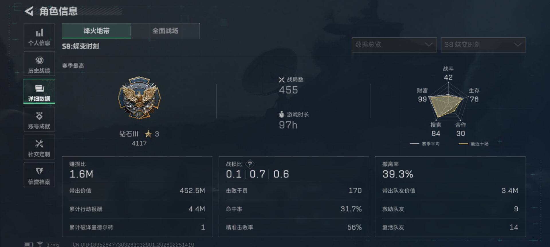 SJZQM453274三角洲行动账号详情图21