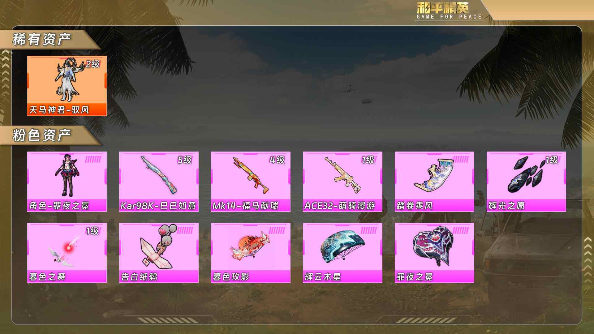 HPQM4123627和平精英账号详情图5 HPQM4123627和平精英账号详情图5