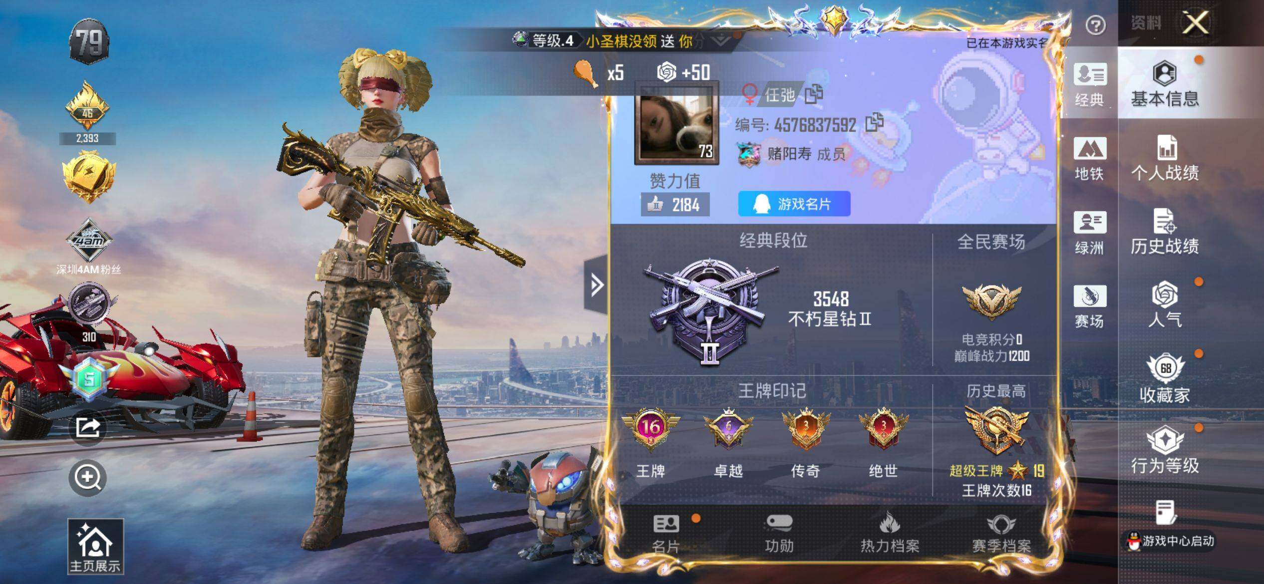 HPCMW4102653和平精英账号详情图2