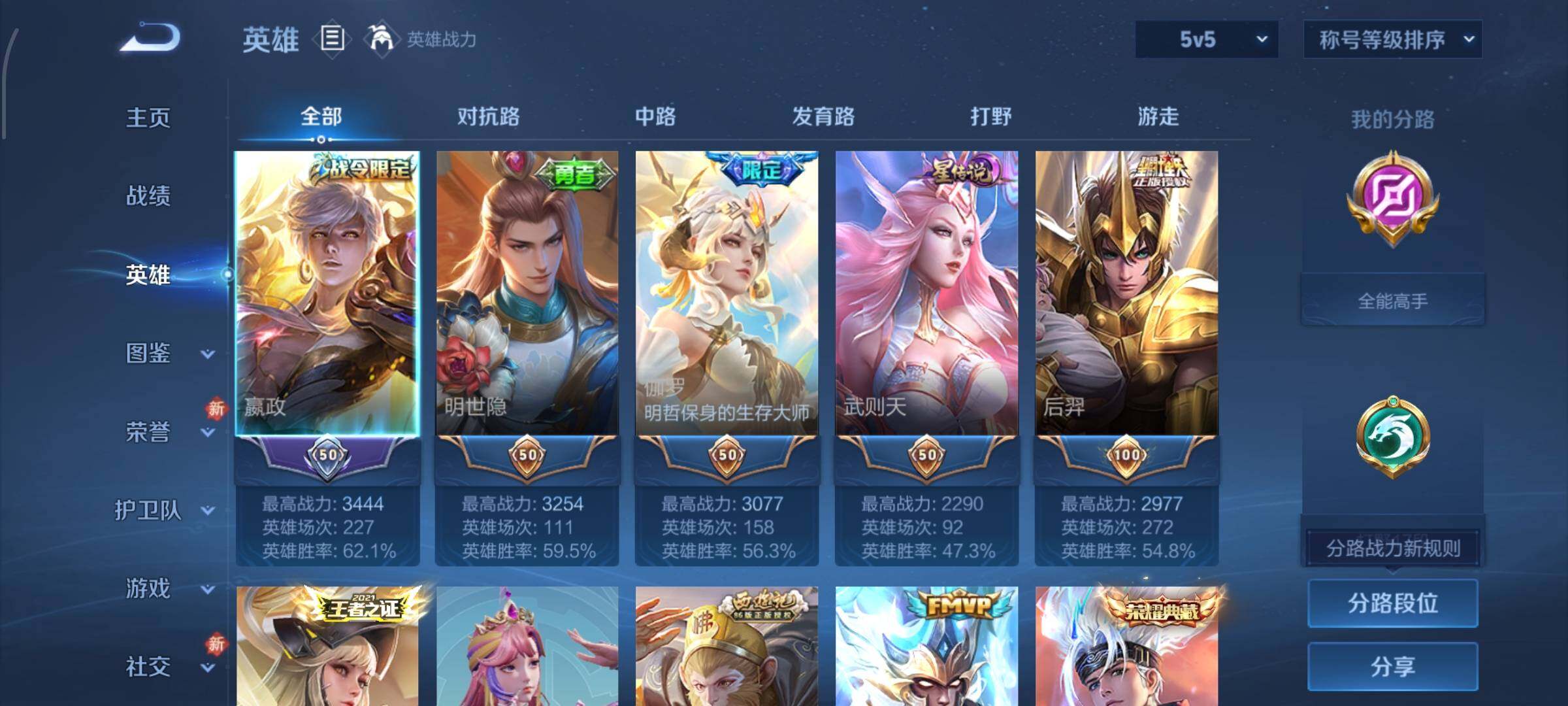 WZCMW4190963王者荣耀账号详情图3 WZCMW4190963王者荣耀账号详情图3