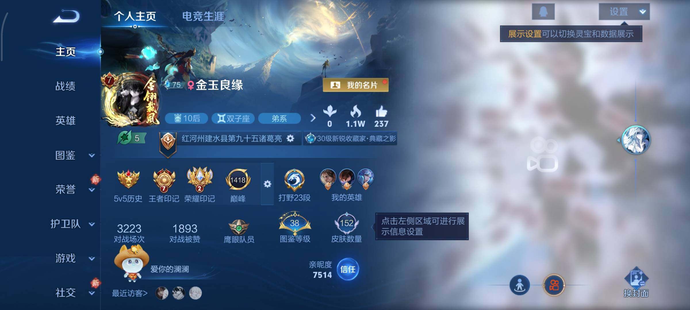 WZCMW4192949王者荣耀账号详情图2