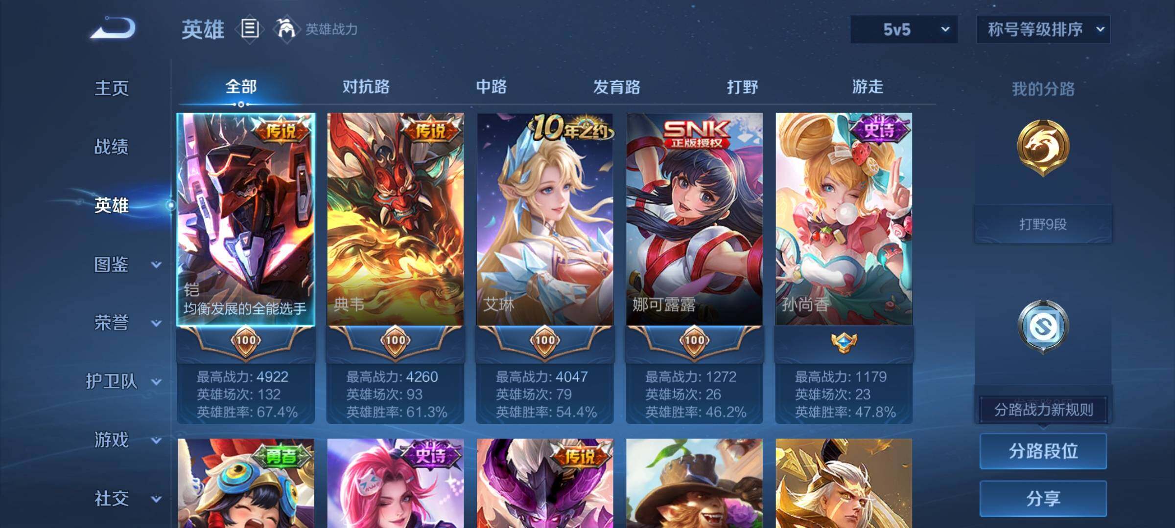 WZCMY4196123王者荣耀账号详情图3