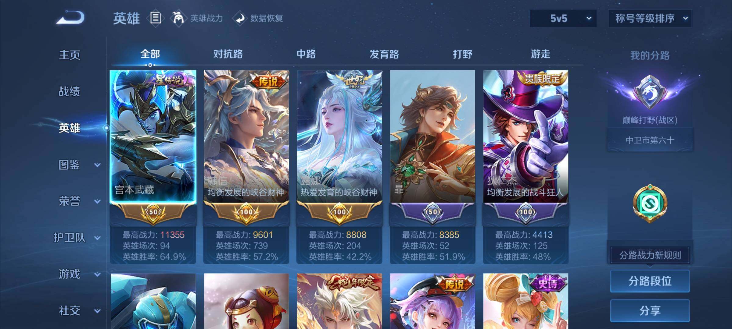 WZCMY4196053王者荣耀账号详情图3