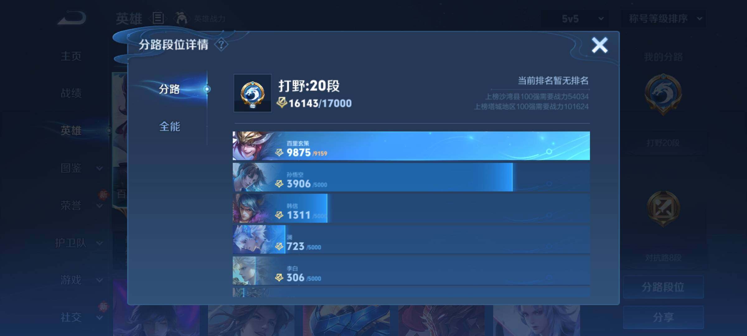 WZCMY4193305王者荣耀账号详情图4 WZCMY4193305王者荣耀账号详情图4