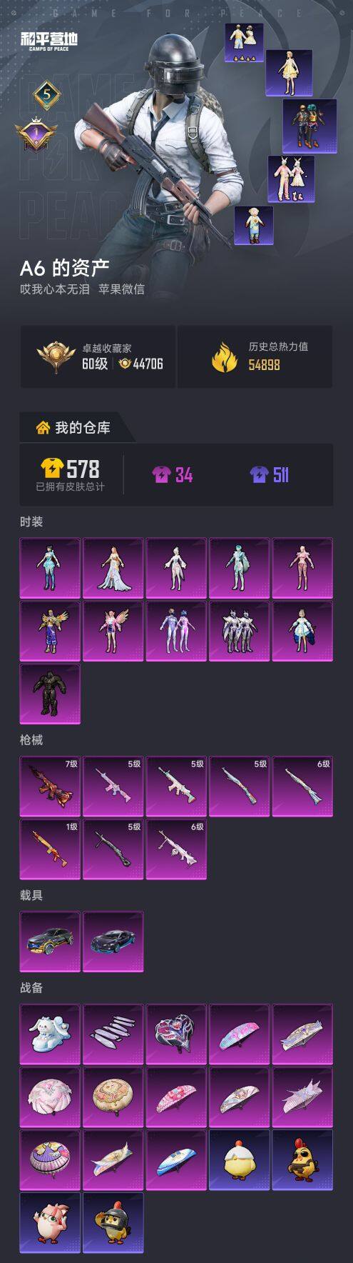 HPCMW4106039和平精英账号详情图5