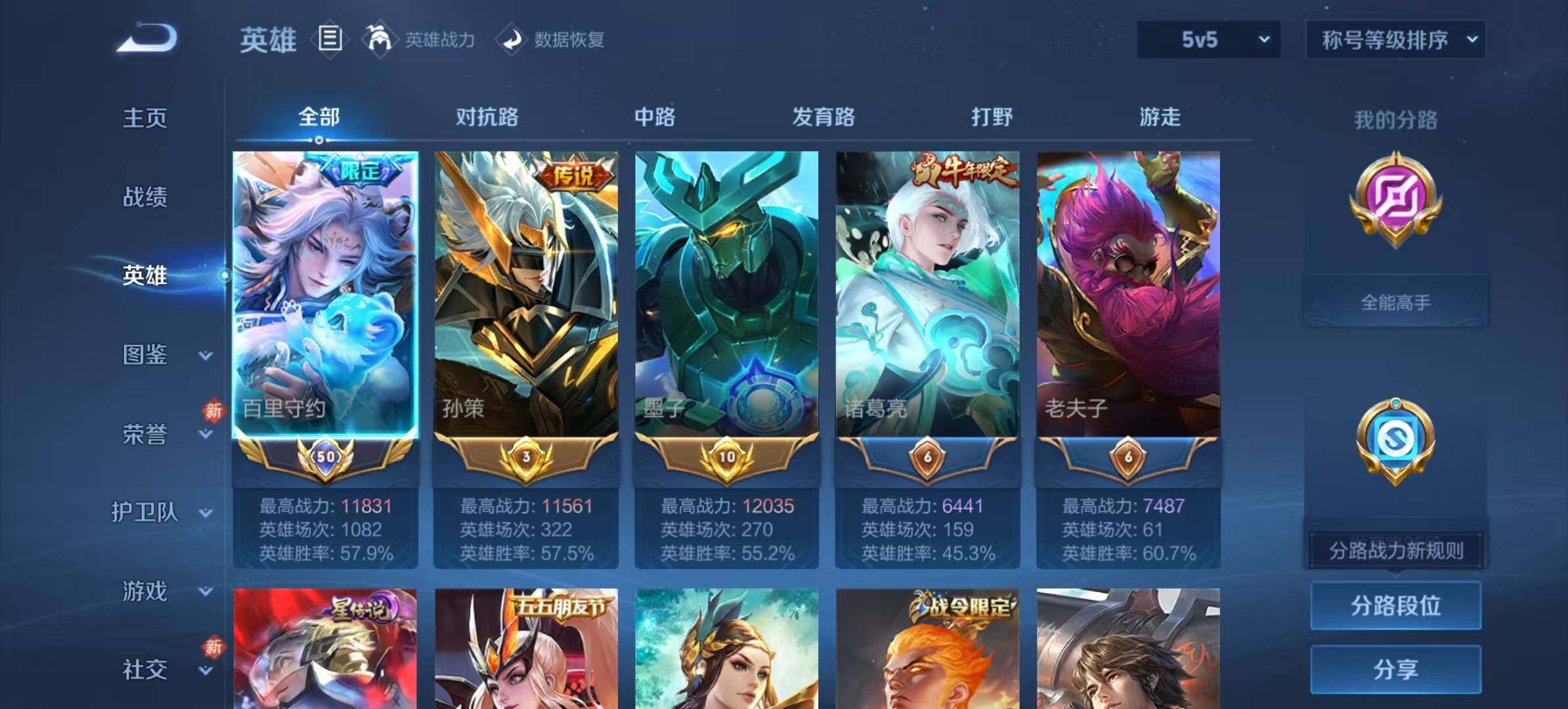 WZLX4190891王者荣耀账号详情图2