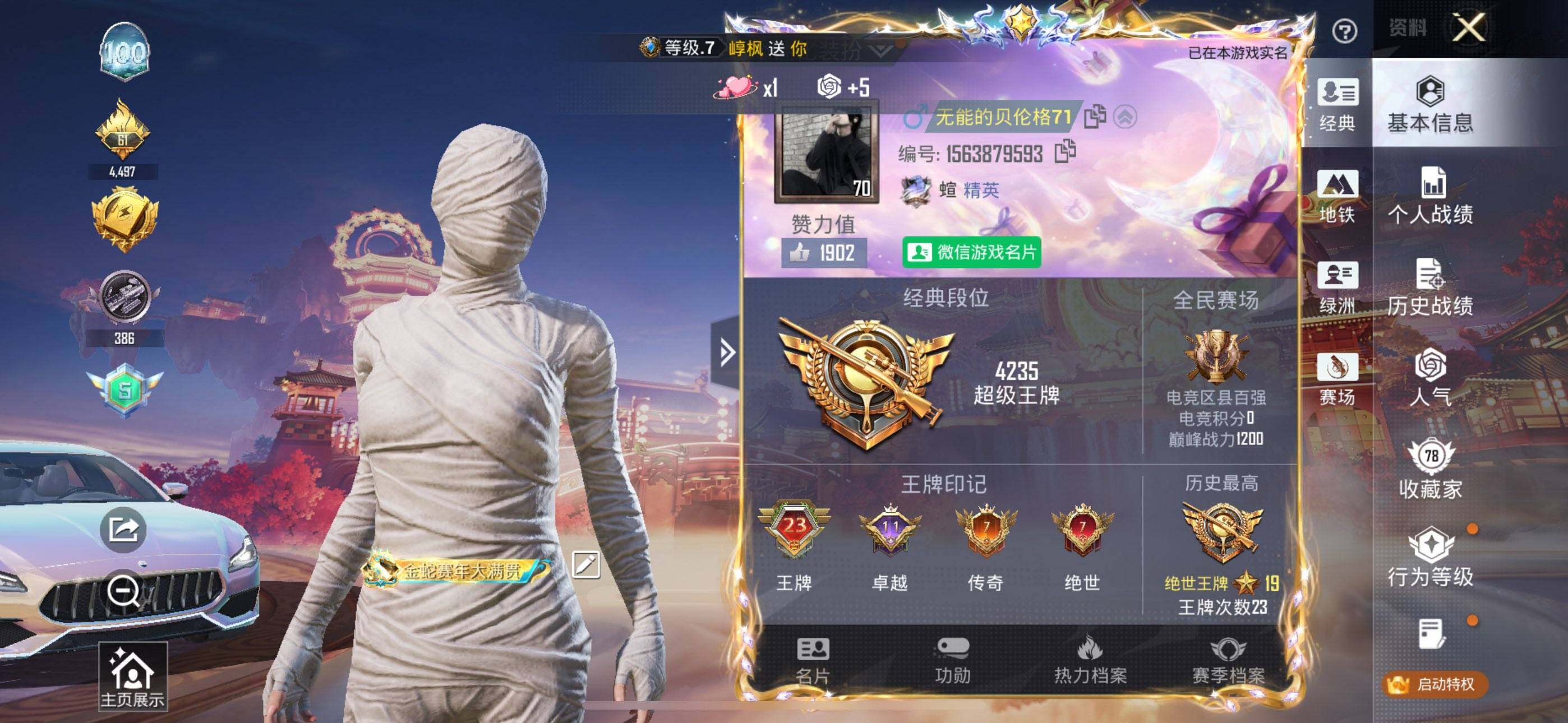 HPQM4113934和平精英账号详情图3