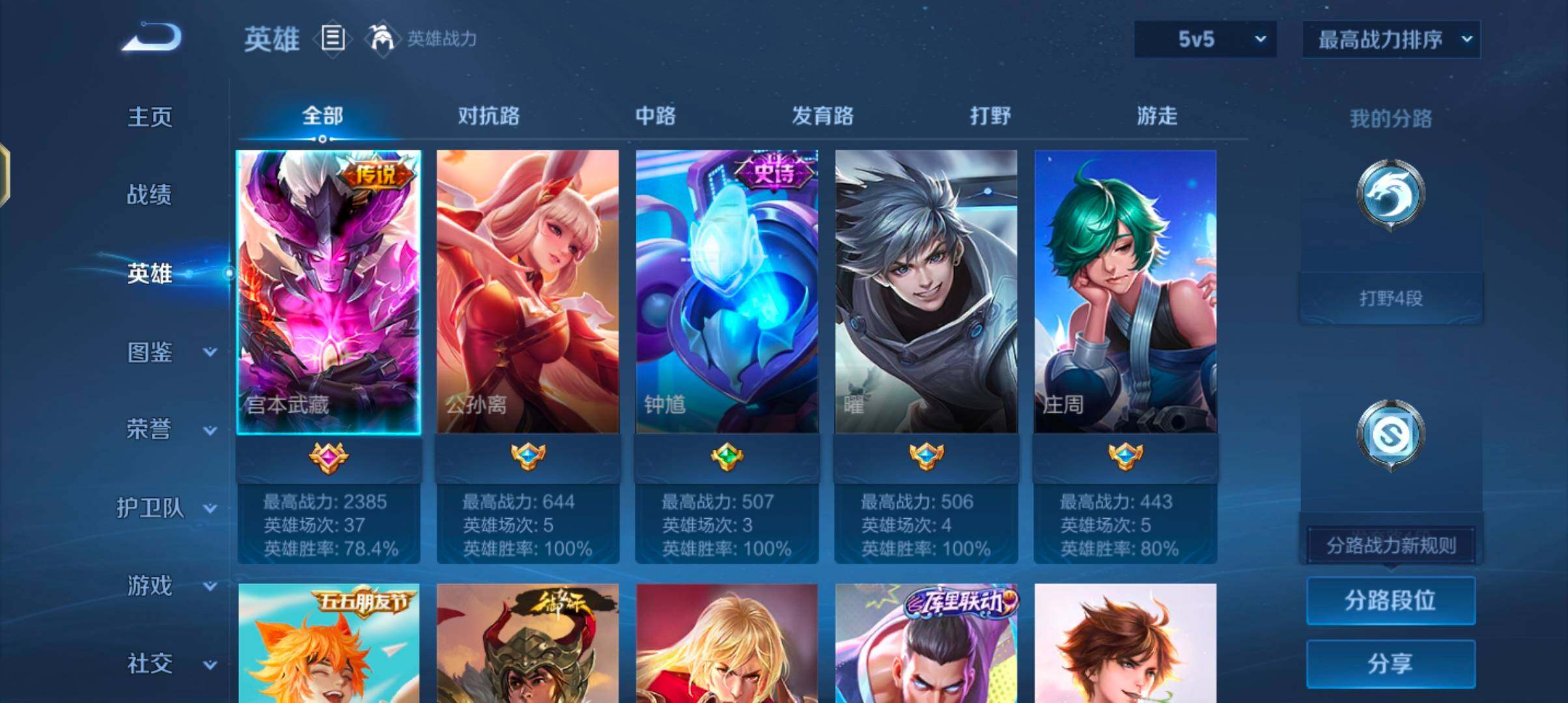 WZJZ4201773王者荣耀账号详情图4