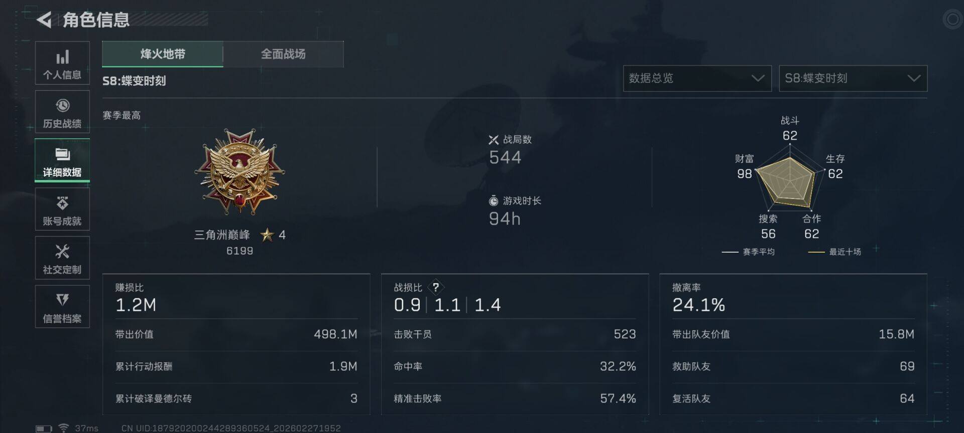 SJZQM455249三角洲行动账号详情图15