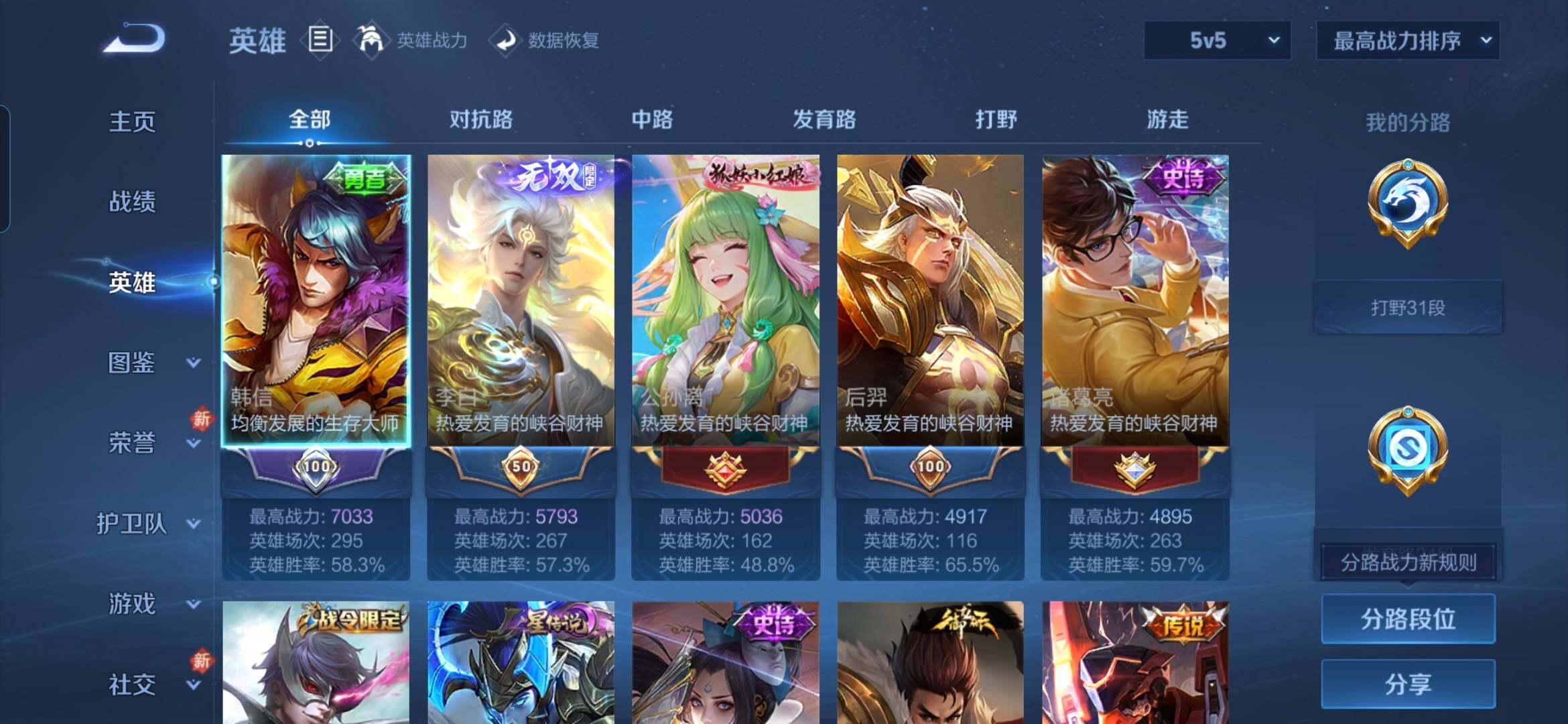 WZDN4193956王者荣耀账号详情图4