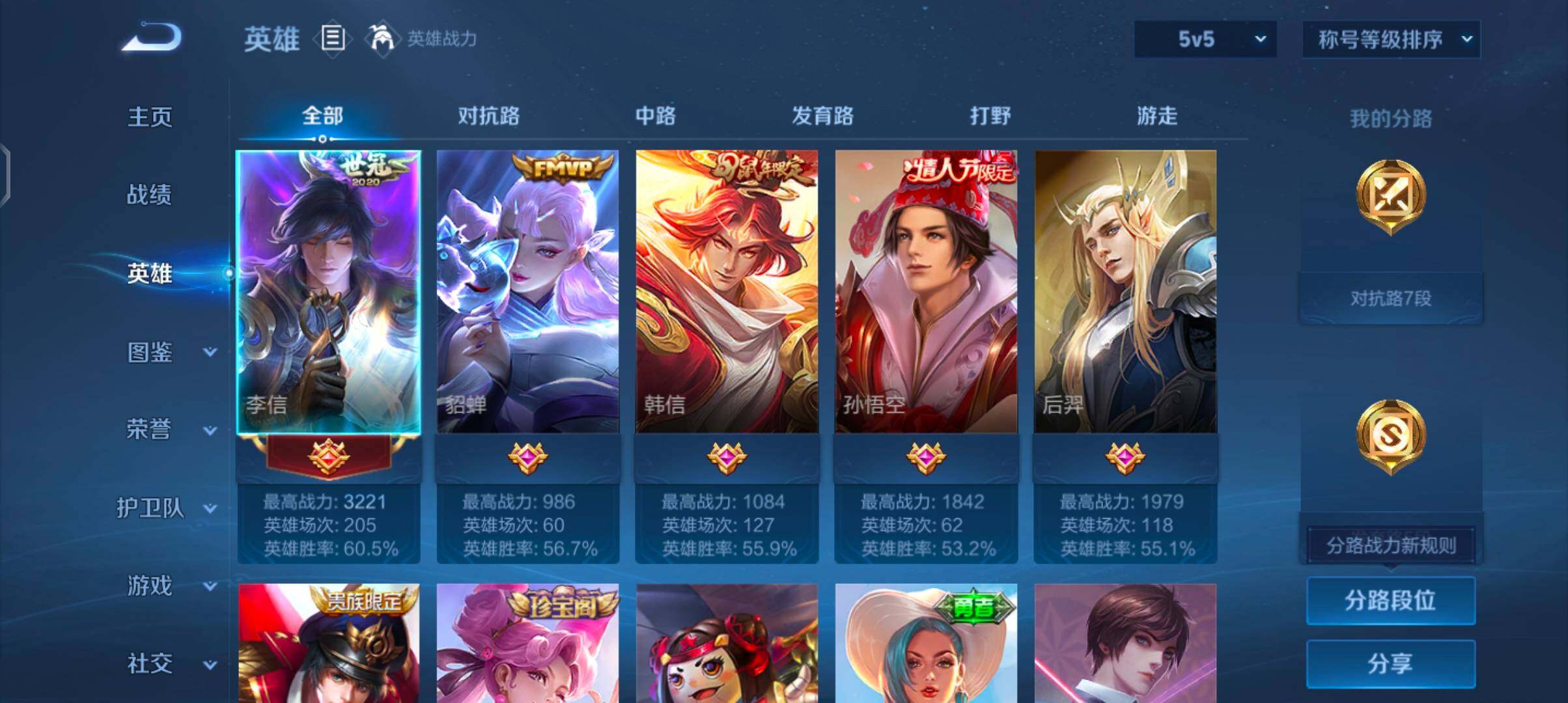 WZJZ4201093王者荣耀账号详情图5