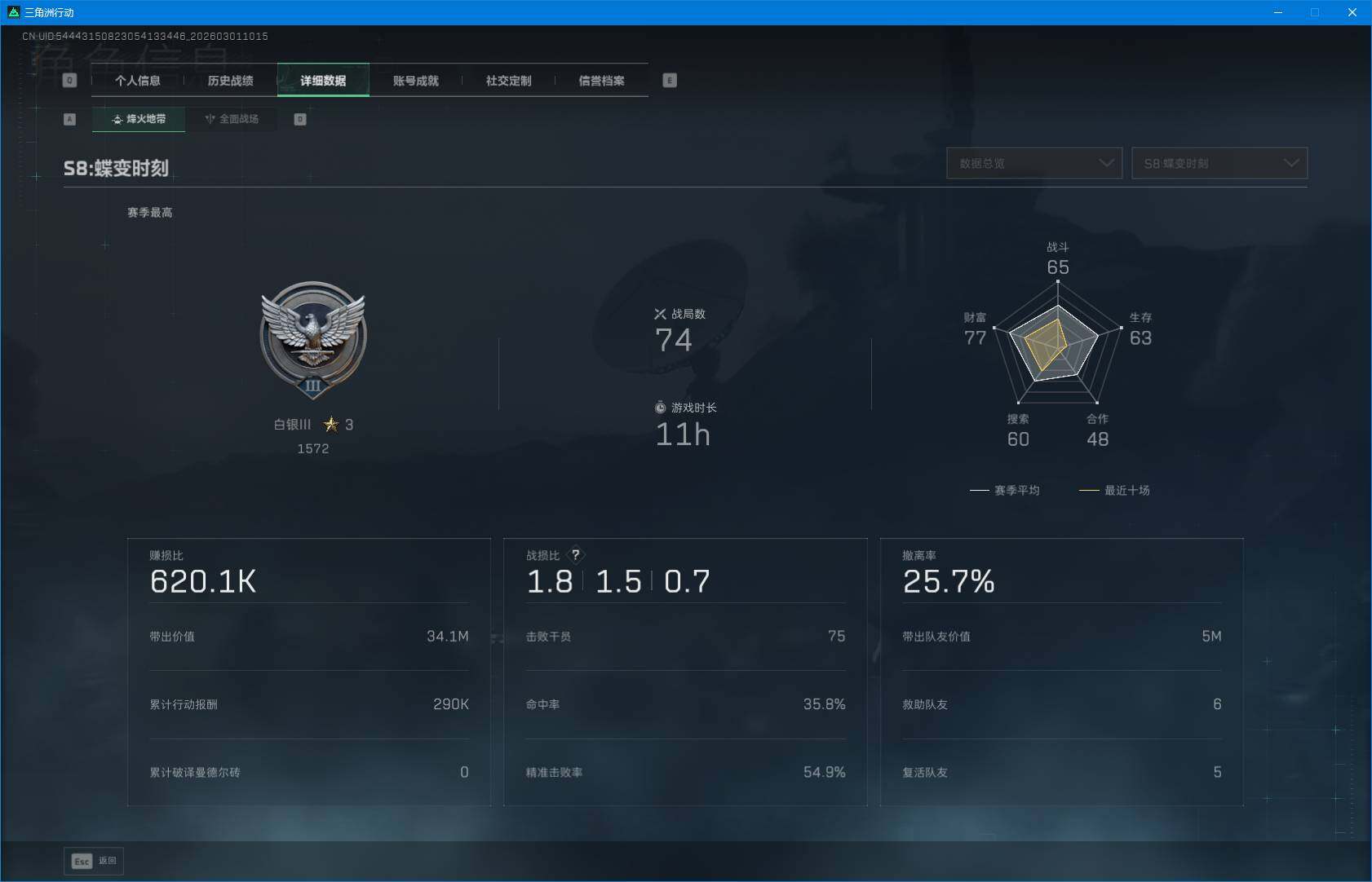 SJZQM456367三角洲行动账号详情图5