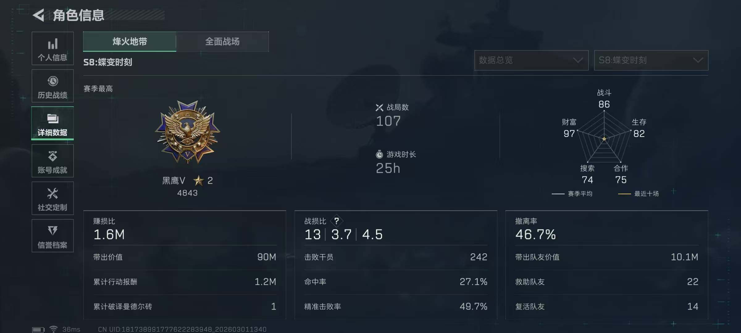 SJZQM458489三角洲行动账号详情图9