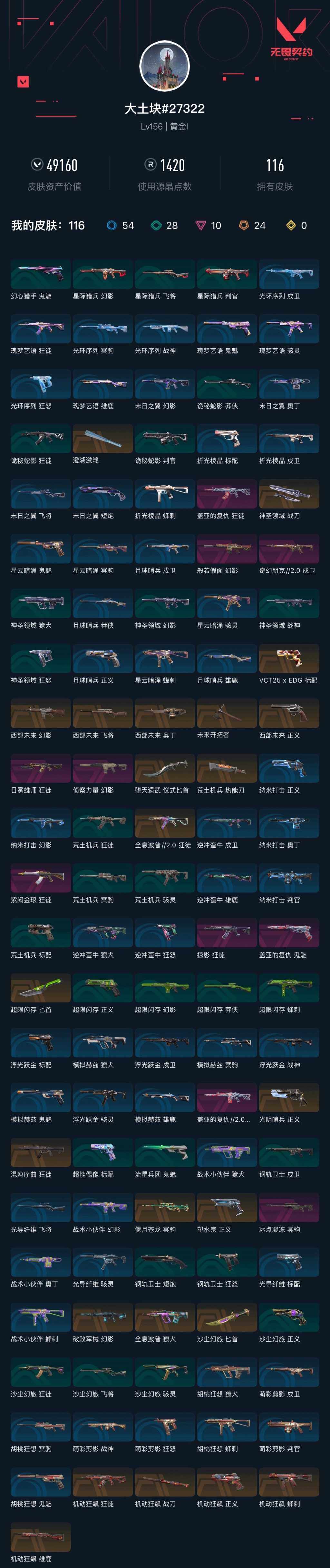 WWQXL416635无畏契约账号详情图6