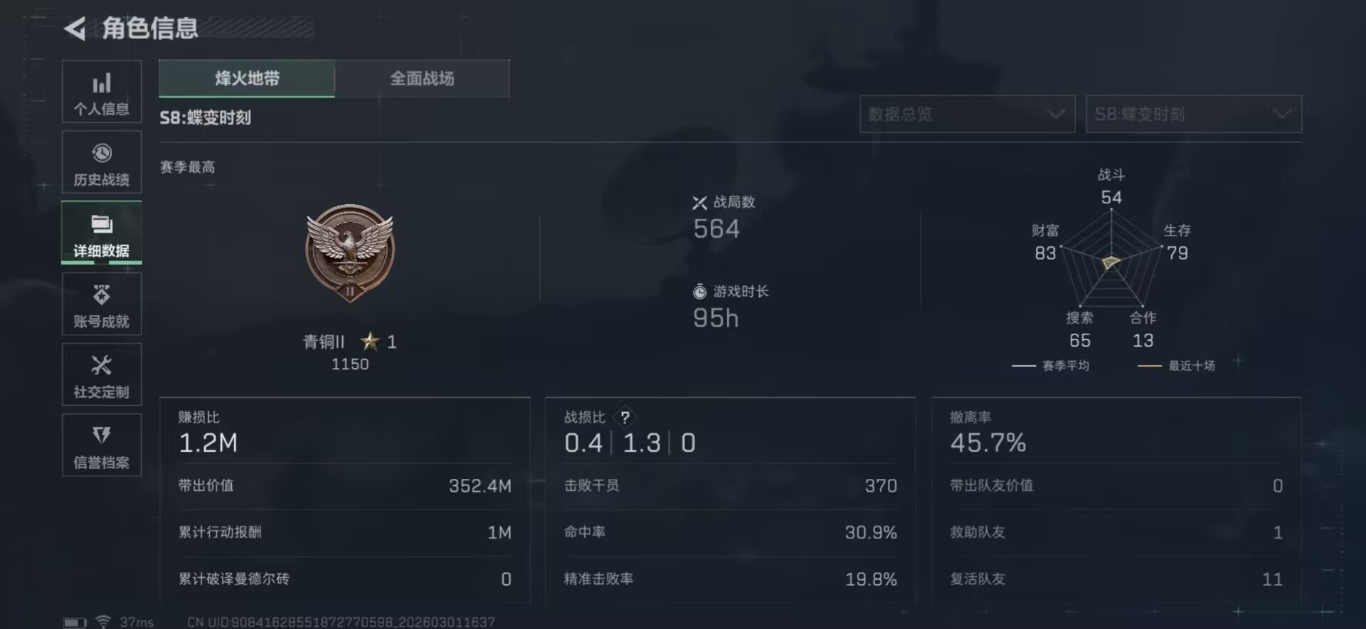 SJZQM456609三角洲行动账号详情图6