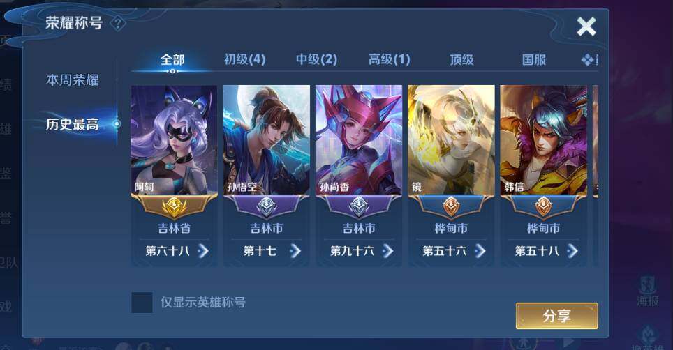 WZLX4223177王者荣耀账号详情图15