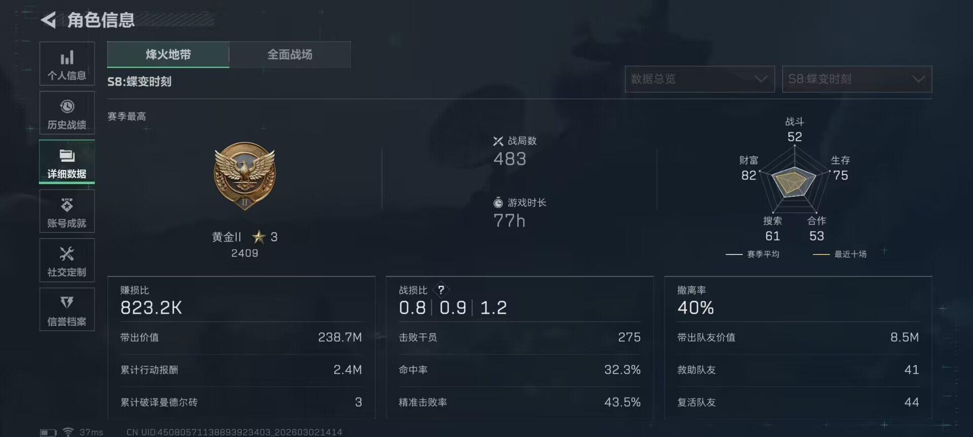 SJZEY457136三角洲行动账号详情图14