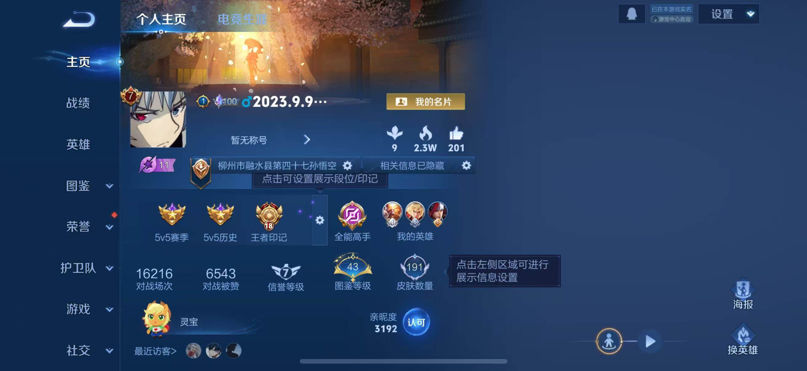 WZQM4205395王者荣耀账号详情图7